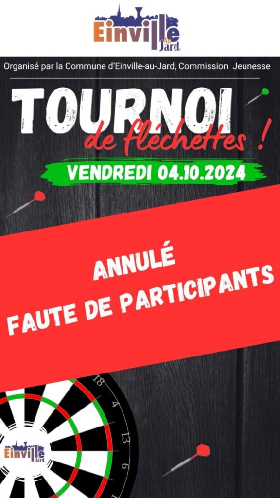 Tournoi Fléchettes