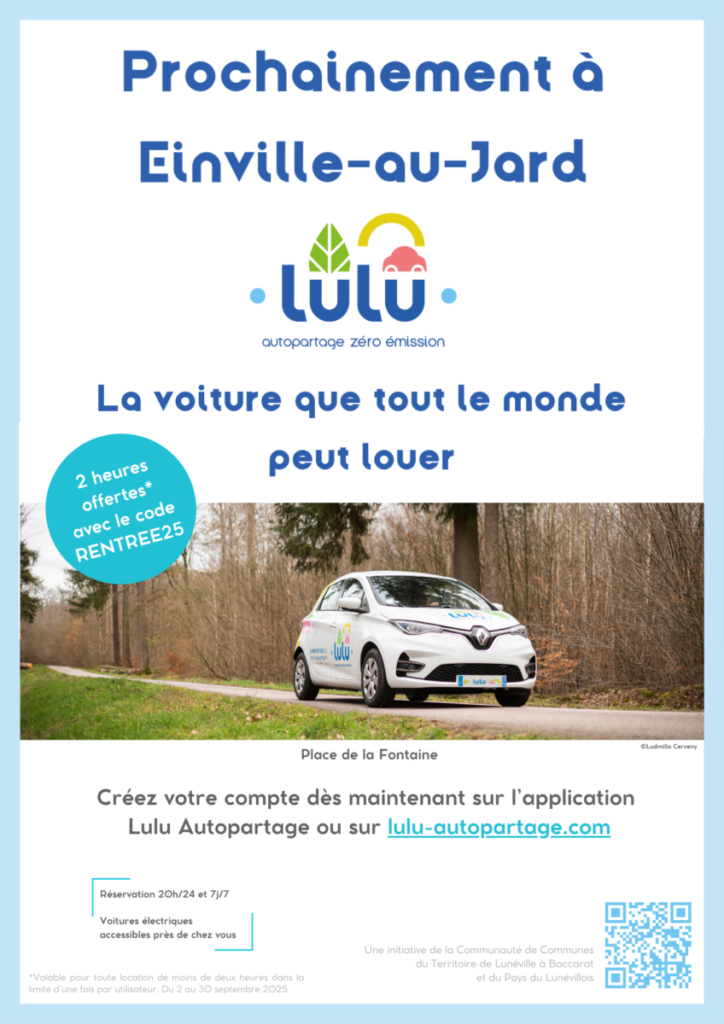ARRIVEE DE LULU AUTOPARTAGE