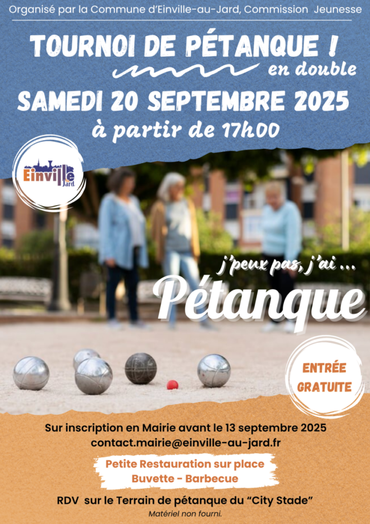 Tournoi de Pétanque 20/09/2025