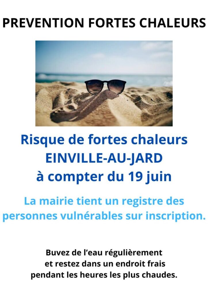 Prévention fortes chaleurs